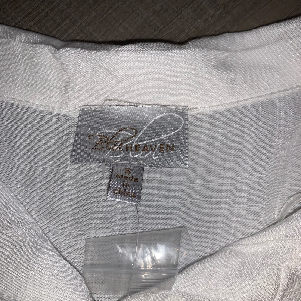 Yellow Dipped button down - Picture 3 of 3